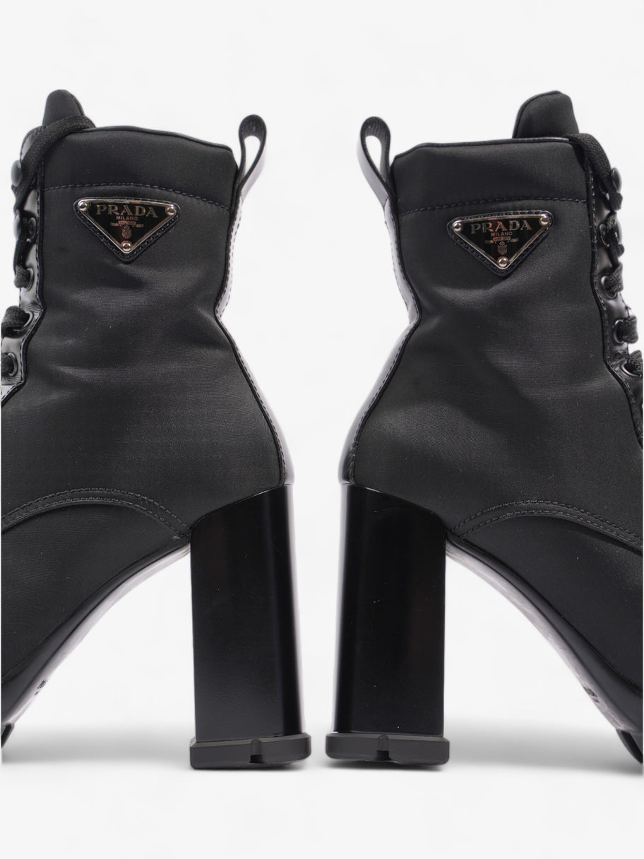 Prada Triangle Logo Boot 100 Black Re Nylon EU 37 UK 4 Image 9