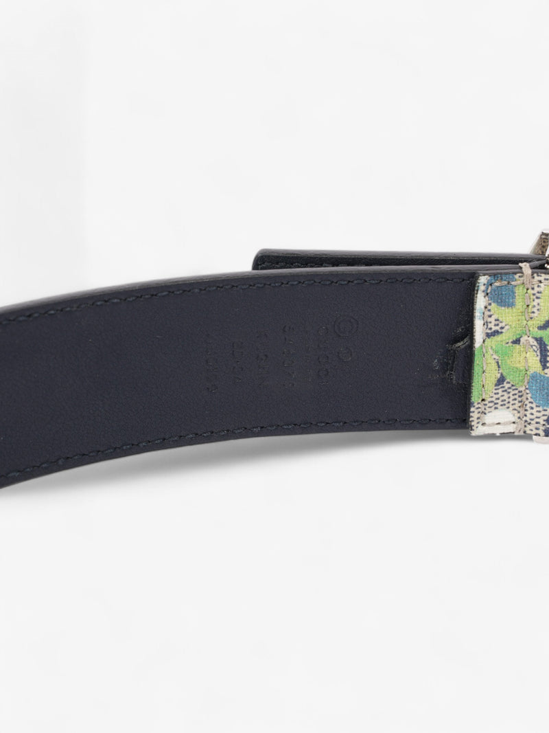  Gucci Blooms Belt GG Supreme / Blue Canvas 85cm / 34