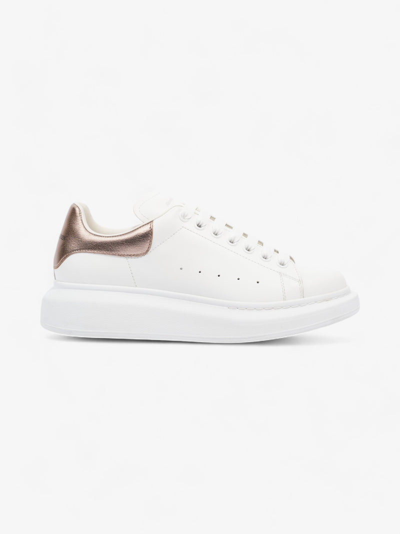  Alexander McQueen Oversized Sneakers White / Rose Gold Leather EU 41 UK 8