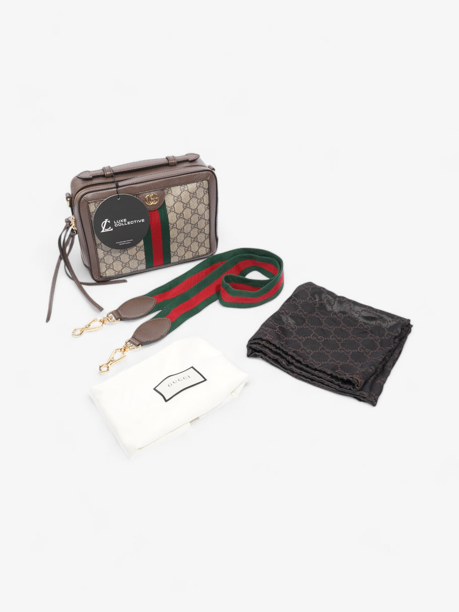 Gucci Ophelia GG Supreme / Brown Coated Canvas Small Image 9