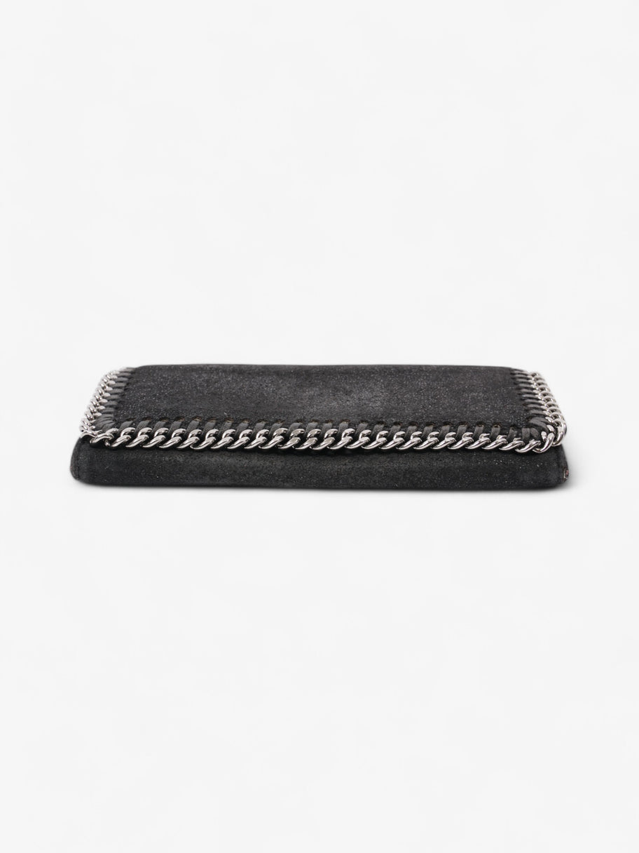 Stella McCartney Falabella Flap Continental Purse Black Fabric Image 5