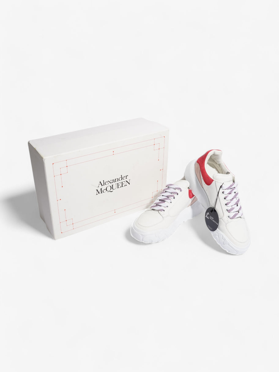 Alexander McQueen Court Sneakers White / Pink Leather EU 39 UK 6 Image 9