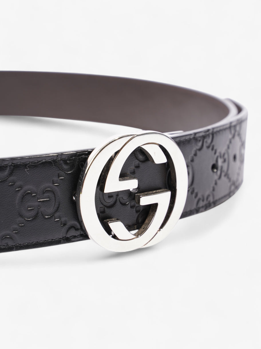 Gucci Interlocking G Reversible Belt Black / Brown Leather 95cm / 38