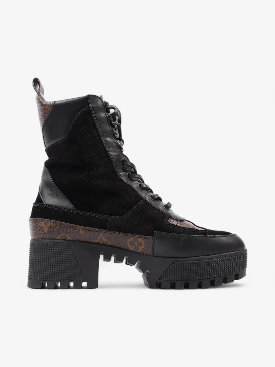 Louis Vuitton Laureate Platform Desert Boots  40mm Black / Monogram Suede EU 36.5 UK 3.5 Image 4