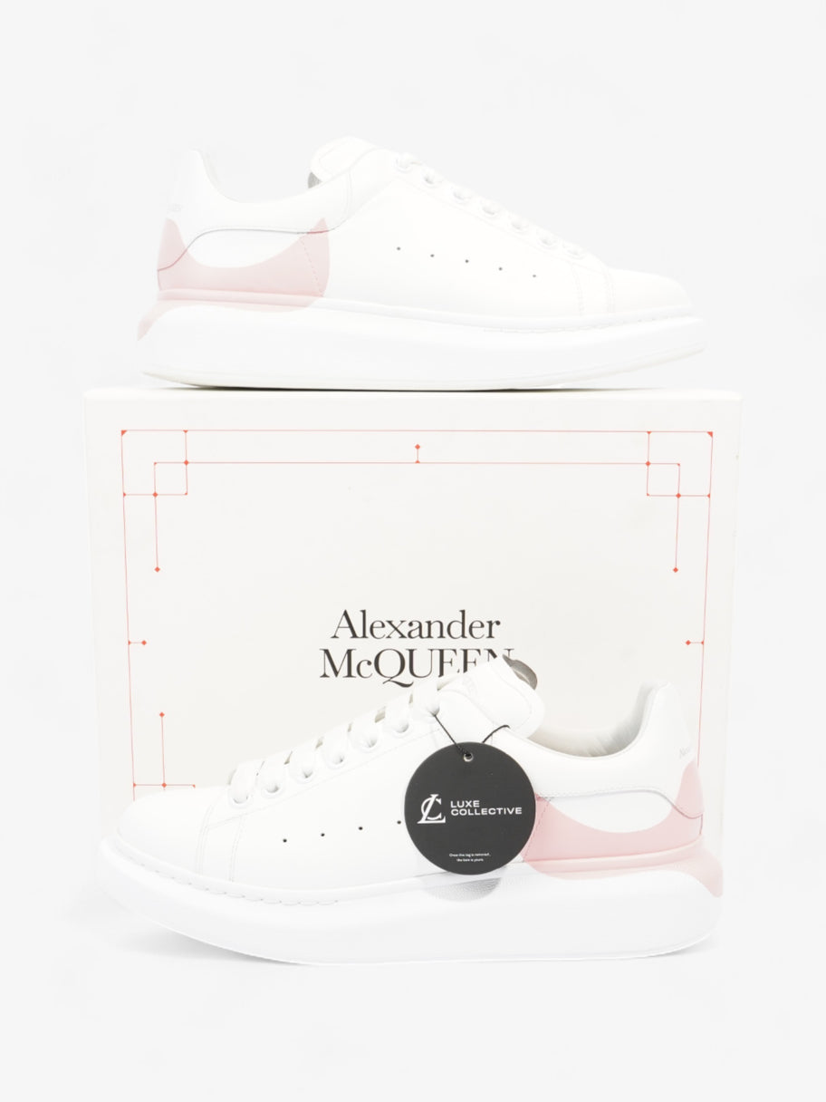 Alexander McQueen Oversized Drop Tab Sneakers White / Rose Quartz Leather EU 41 UK 8 Image 10