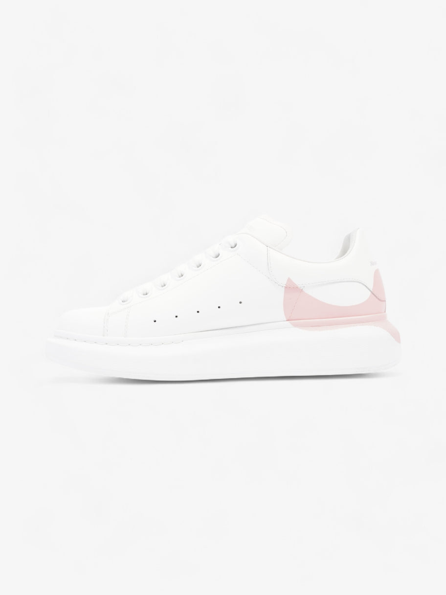 Alexander McQueen Oversized Drop Tab Sneakers White / Rose Quartz Leather EU 41 UK 8 Image 3