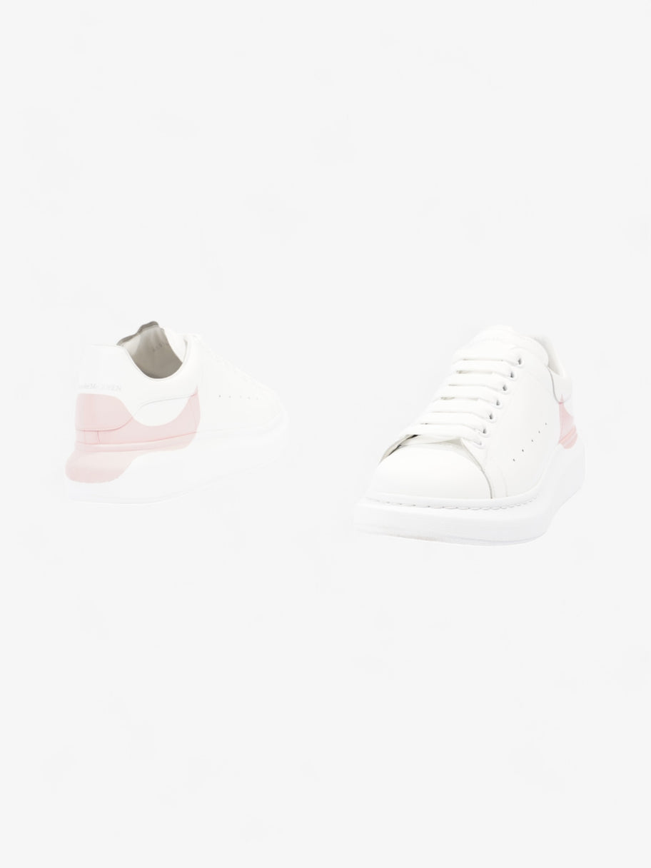 Alexander McQueen Oversized Drop Tab Sneakers White / Rose Quartz Leather EU 41 UK 8 Image 9