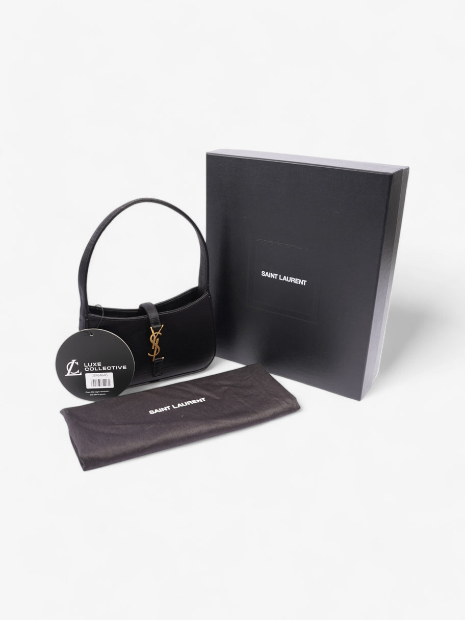 Saint Laurent Le 5 a 7 Black Satin Mini Image 9