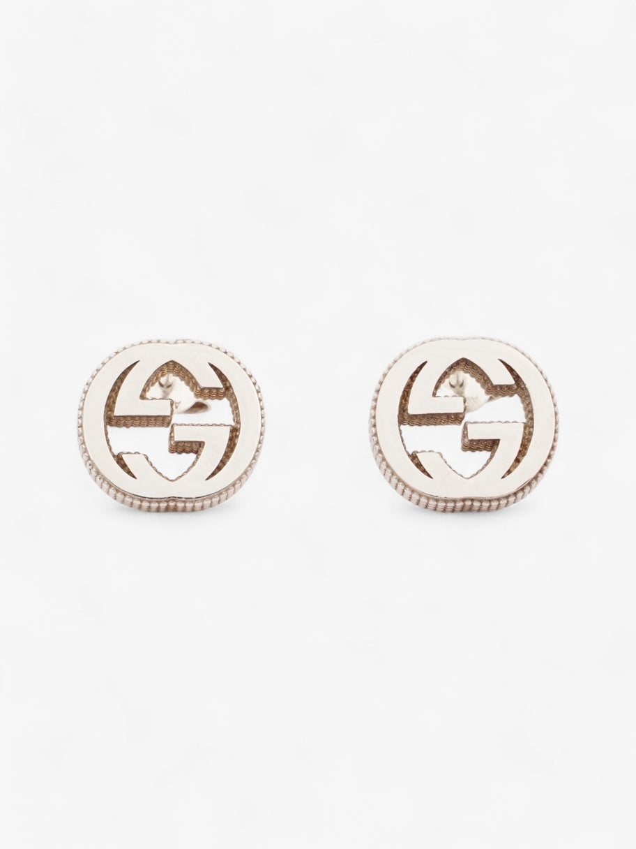 Gucci Interlocking Earrings Silver Silver Sterling Image 1