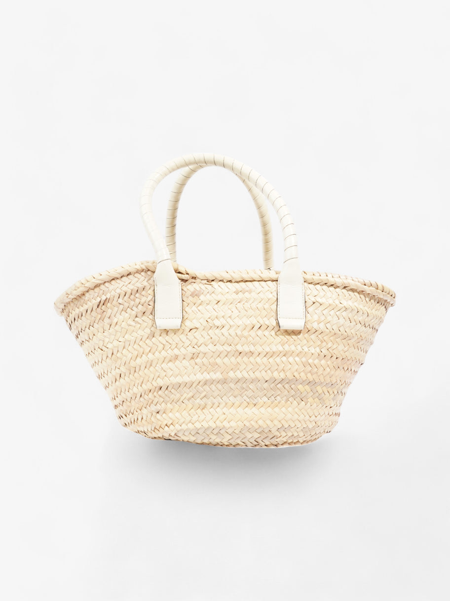 Chloe Marcie Basket White / Natural Raffia Medium Image 4