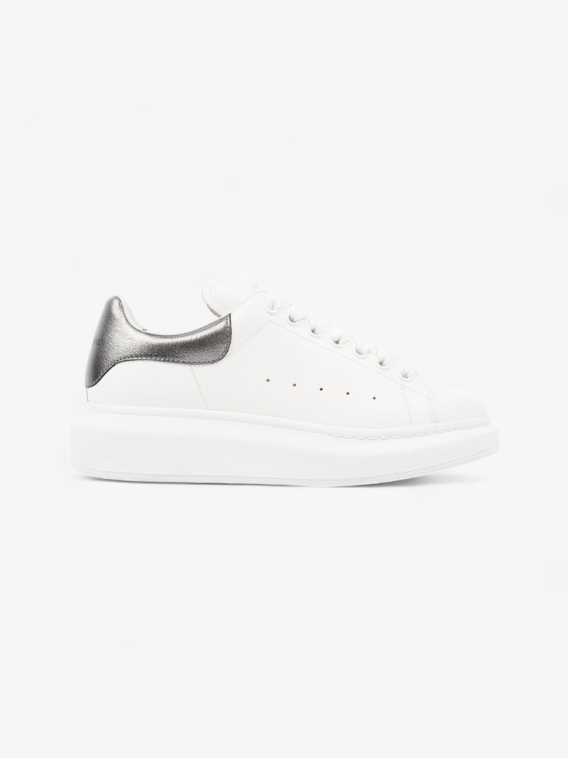  Alexander McQueen Oversized Sneakers White / Silver Leather EU 39 UK 6