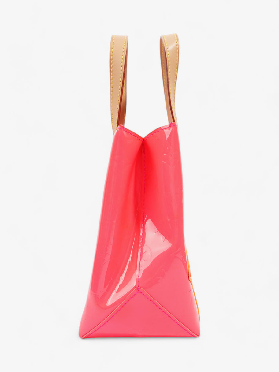 Louis Vuitton x Robert Wilson Reade Tote Fluorescent Pink / Fluorescent Orange Vernis Leather Mini Image 3