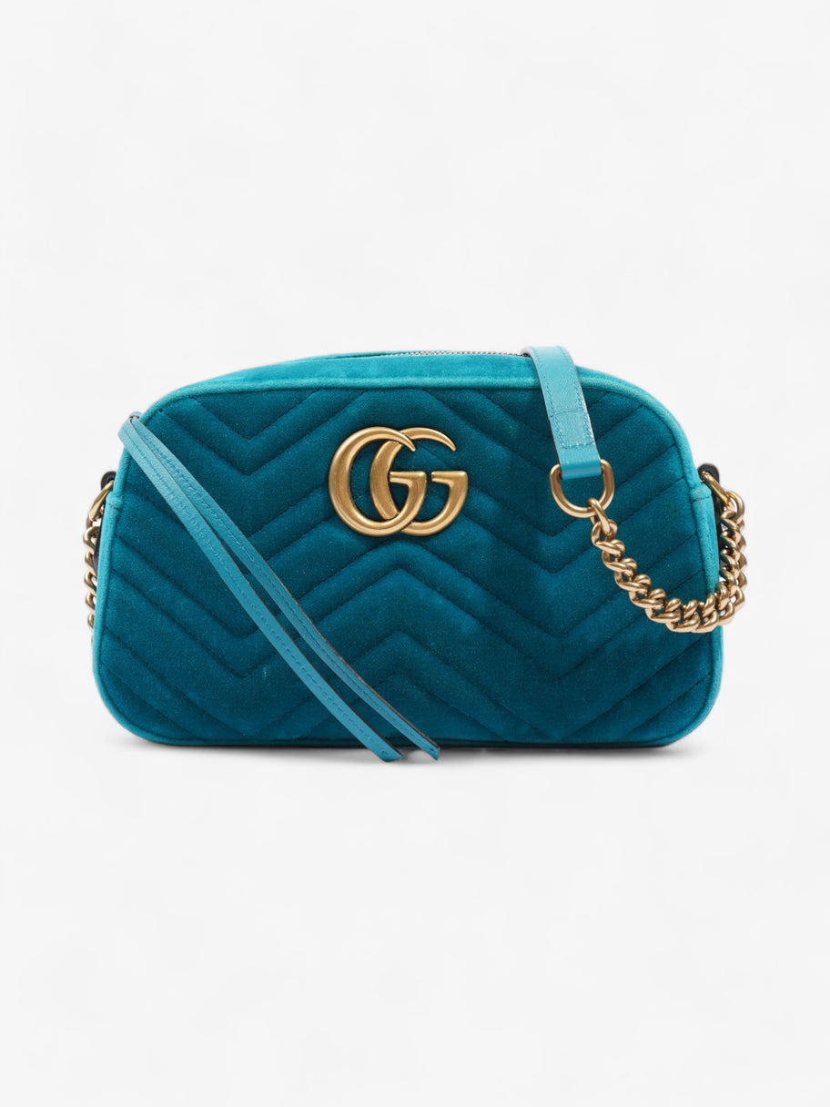 Gucci GG Marmont Blue Velvet Small Image 1