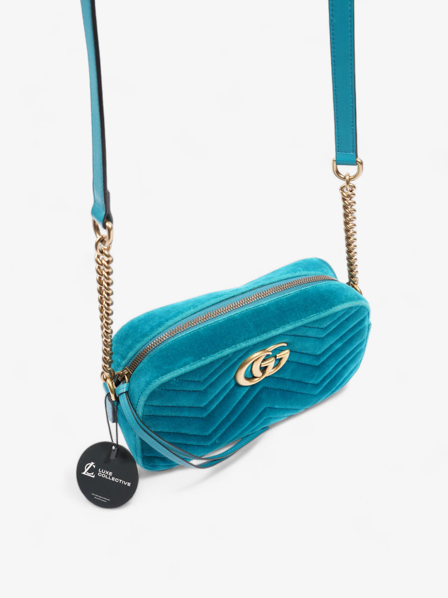 Gucci GG Marmont Blue Velvet Small Image 10