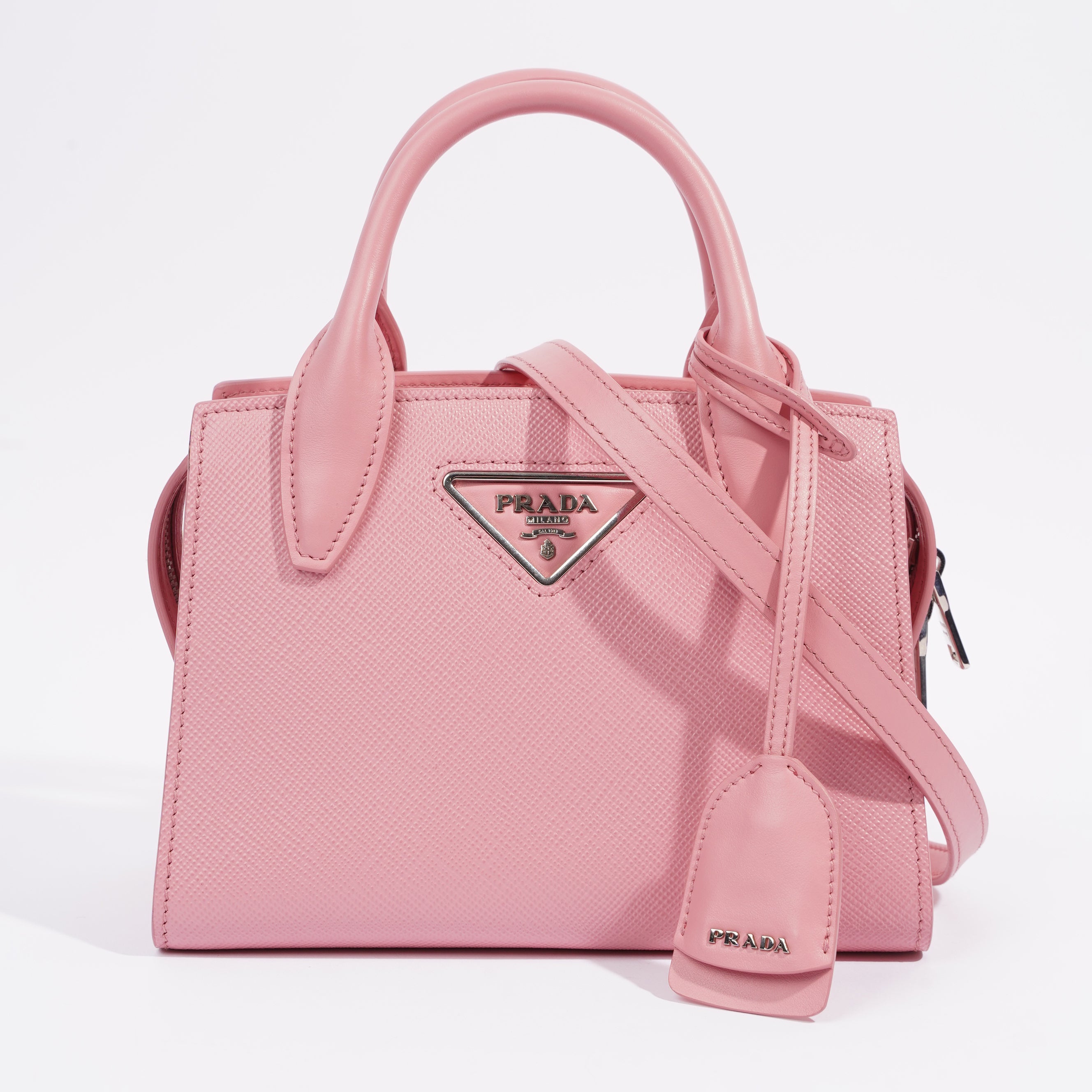 Prada Kristen Bag Pink Saffiano Leather Luxe Collective