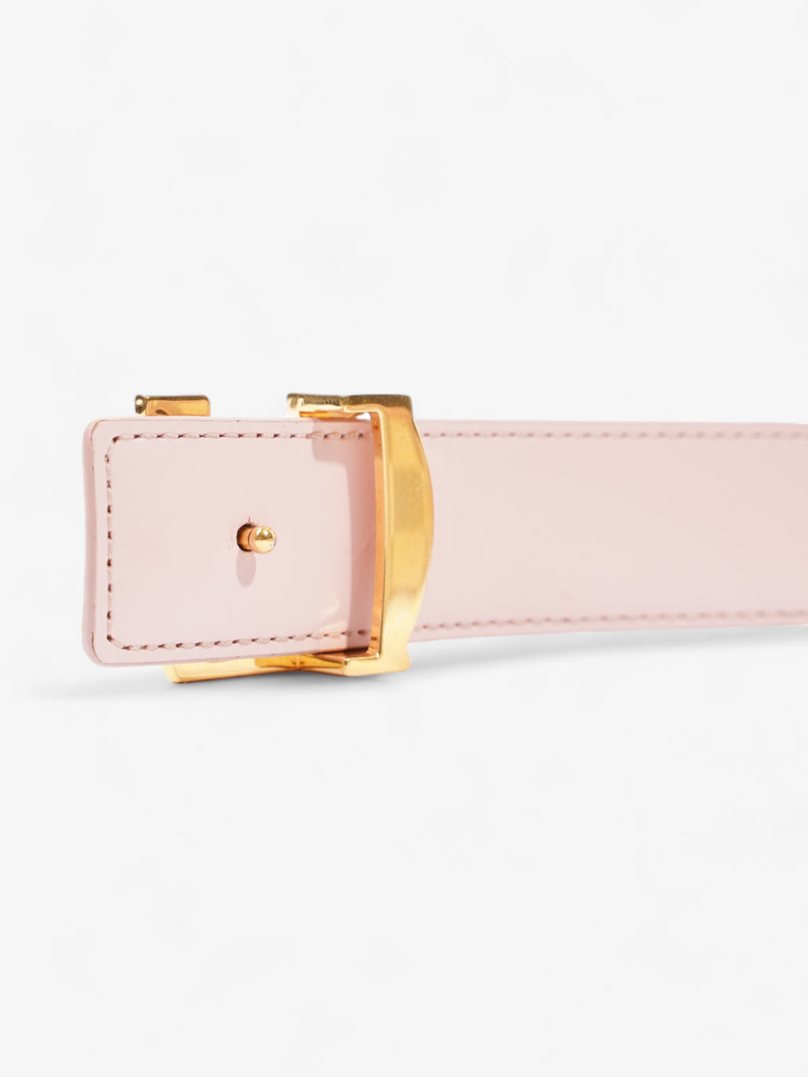 Louis Vuitton LV Initials Reversible Belt Damier Ebene / Pink Coated Canvas 85cm 34