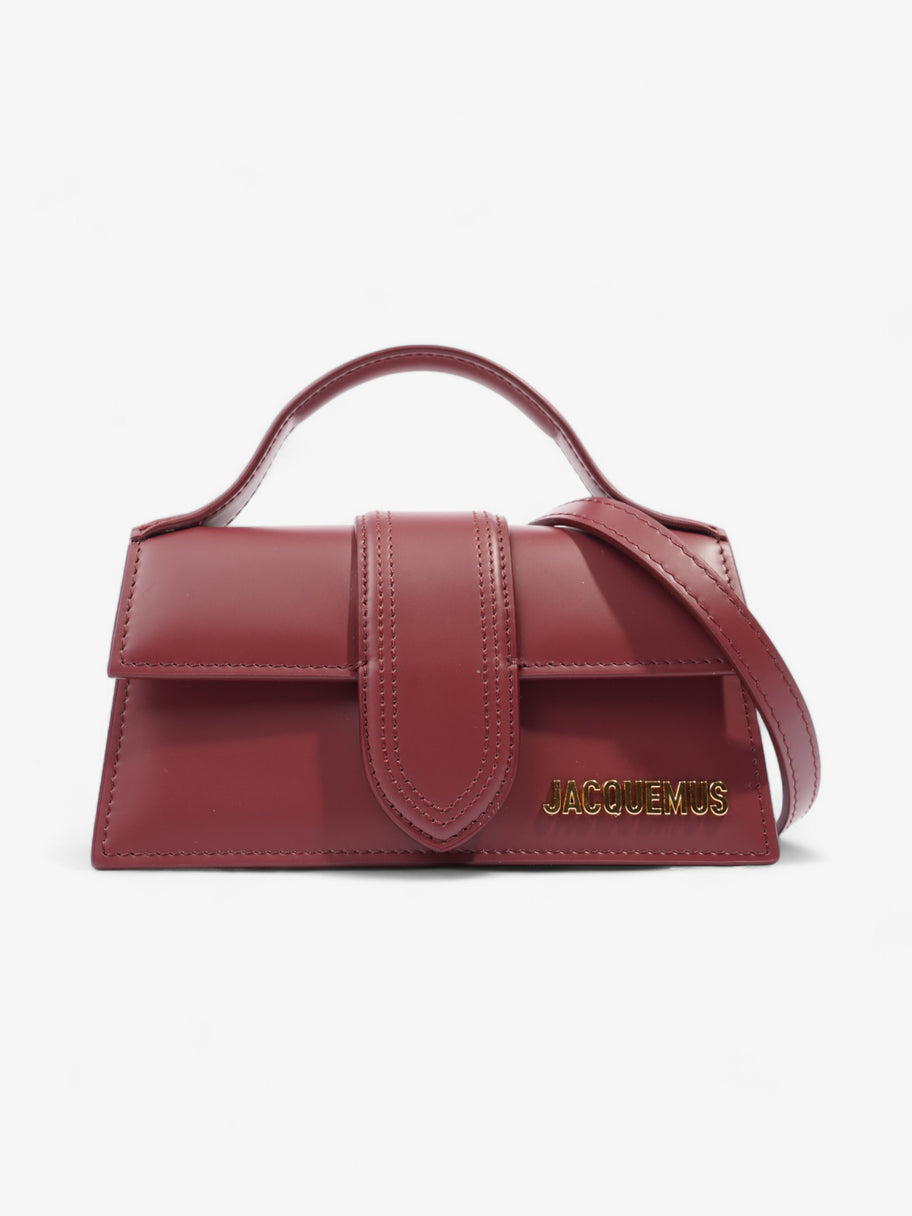 Jacquemus Le Bambino Dark Burgundy Calfskin Leather Image 1