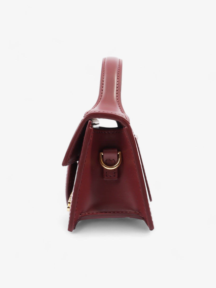 Jacquemus Le Bambino Dark Burgundy Calfskin Leather Image 3