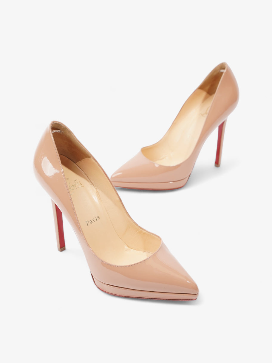 Christian Louboutin Pigalle Plato Nude Patent Leather EU 37 UK 4 Image 9