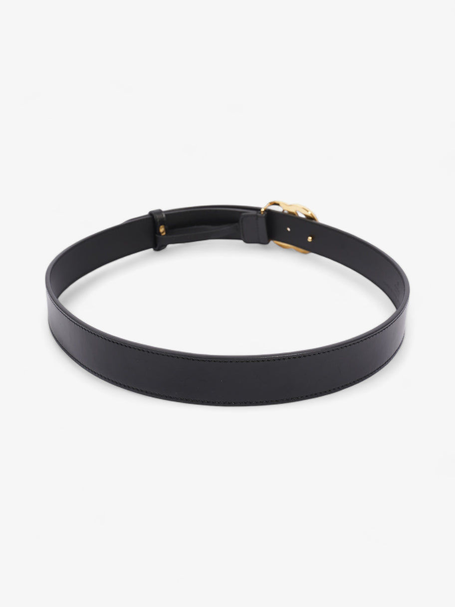 Gucci GG Marmont Thin Belt Black Leather 80cm 32