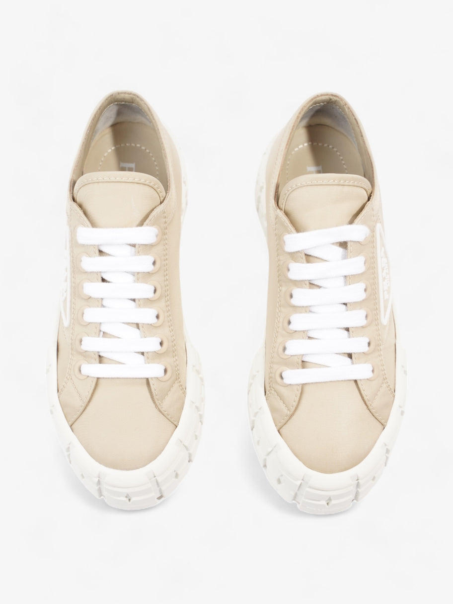 Prada Double Wheel Re-Nylon Sneakers Beige  / White Re Nylon EU 36 UK 3 Image 8