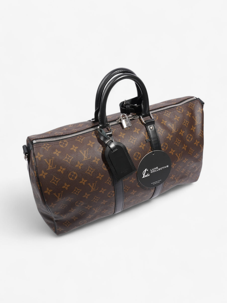 Louis Vuitton Keepall Bandouliere Monogram / Black Coated Canvas 45 Image 11