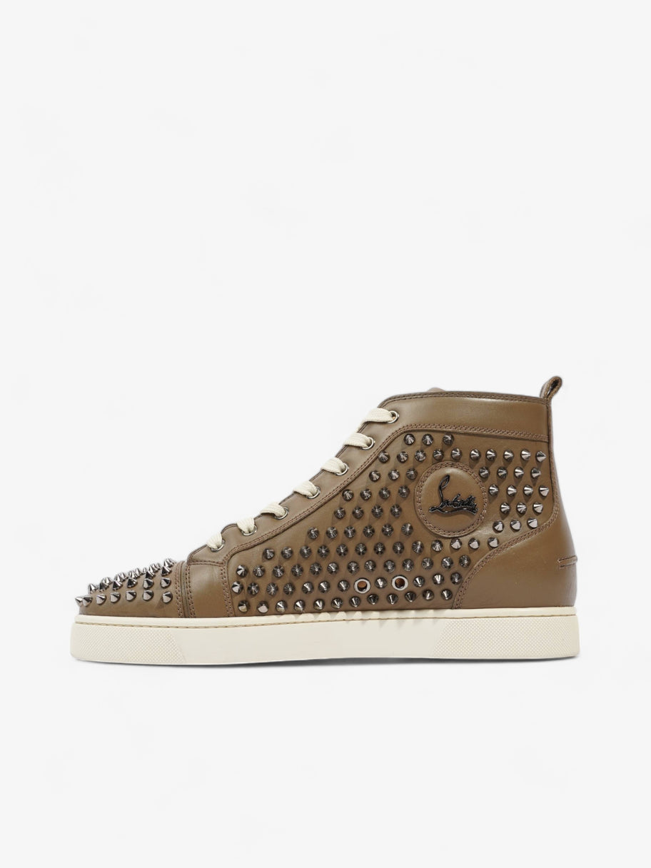 Louis Junior Spikes High-tops Brown / Beige Leather EU 43.5 UK 9.5 Image 3