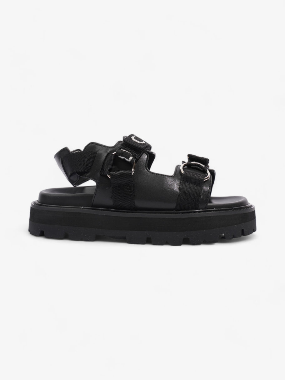 Celine Leo Sandals Black / White Leather EU 37 UK 4 Image 1