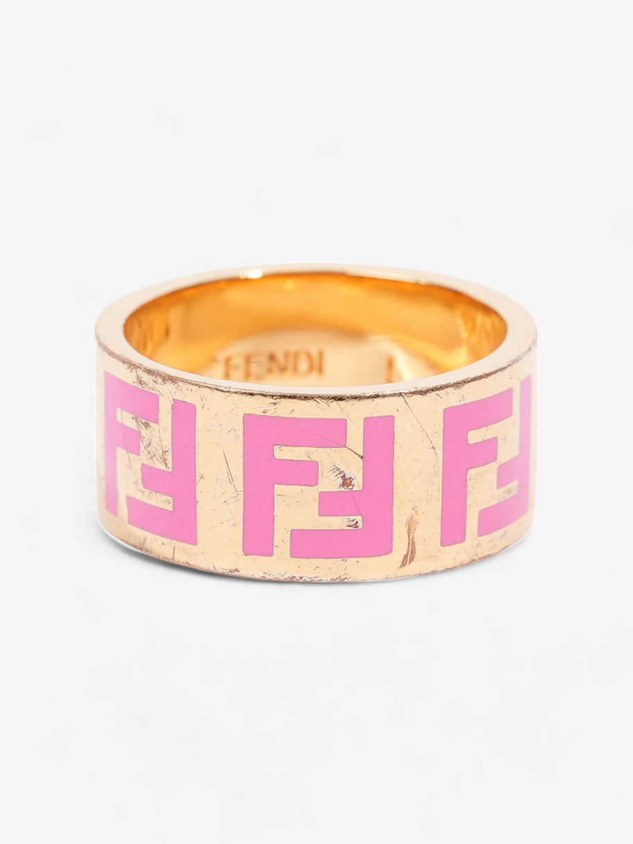 Fendi Forever Fendi Ring Gold / Pink Base Metal Large (58mm) Image 1