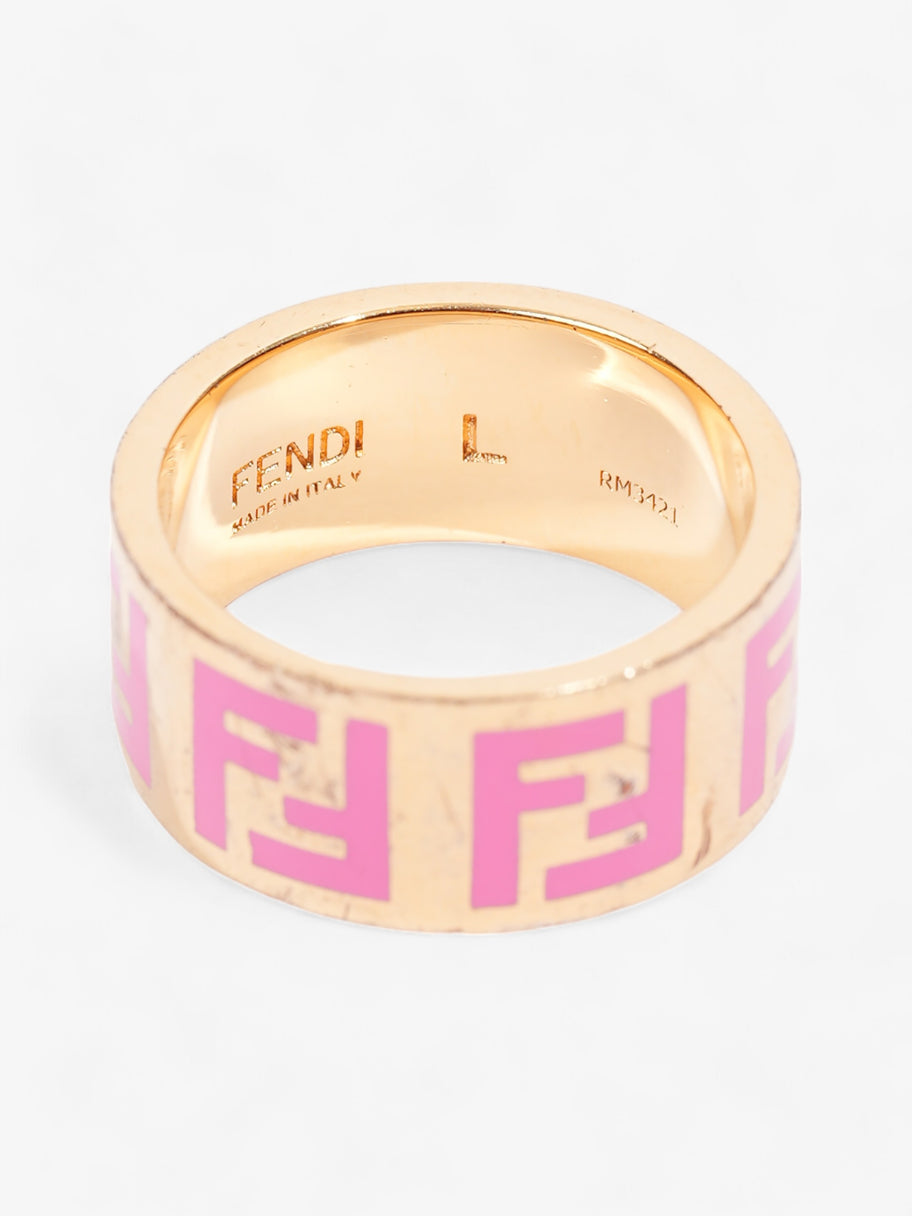 Fendi Forever Fendi Ring Gold / Pink Base Metal Large (58mm) Image 3