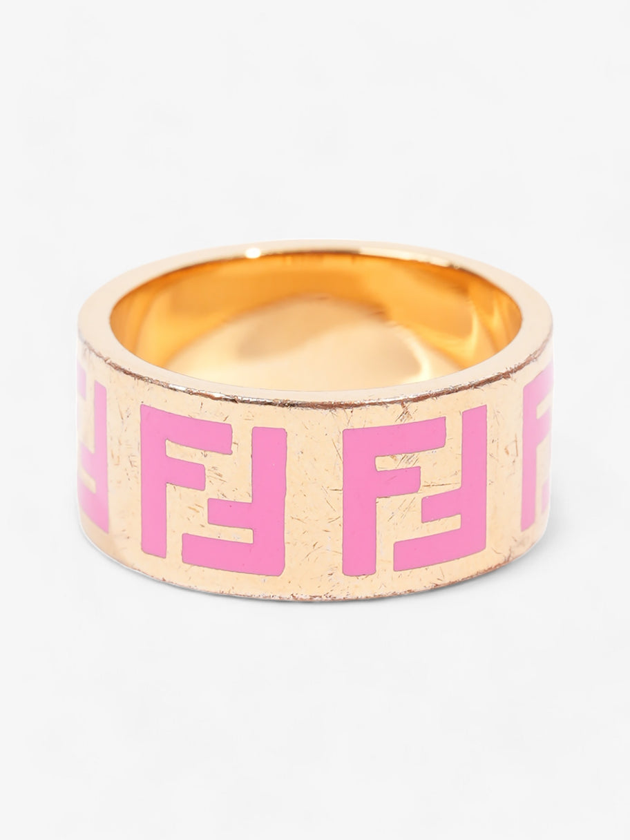 Fendi Forever Fendi Ring Gold / Pink Base Metal Large (58mm) Image 4