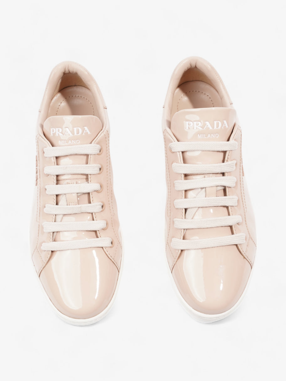 Prada Sport Sneakers Nude Patent Leather EU 36.5 UK 3.5 Luxe Collective