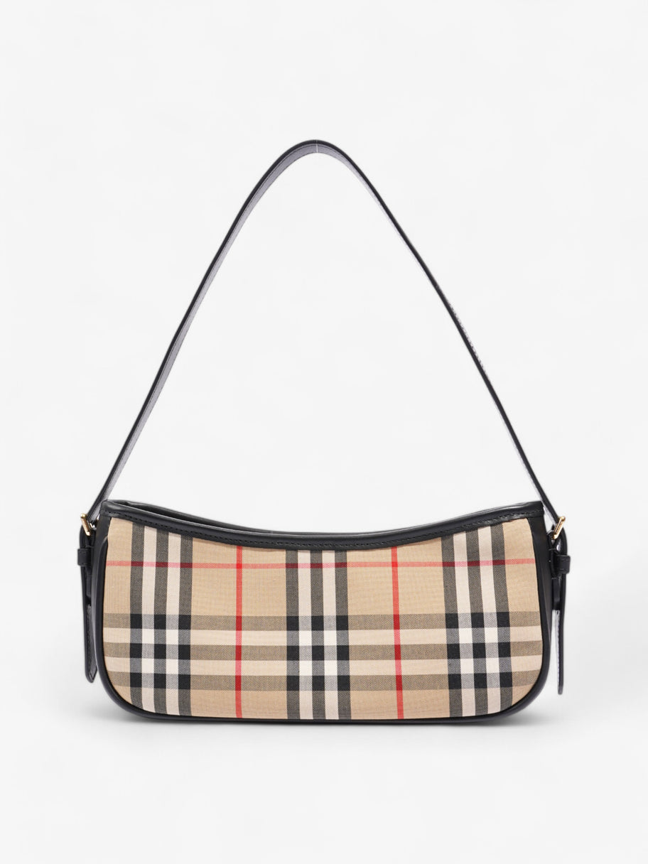 Burberry Shoulder Bag Check Coated Canvas Image 1