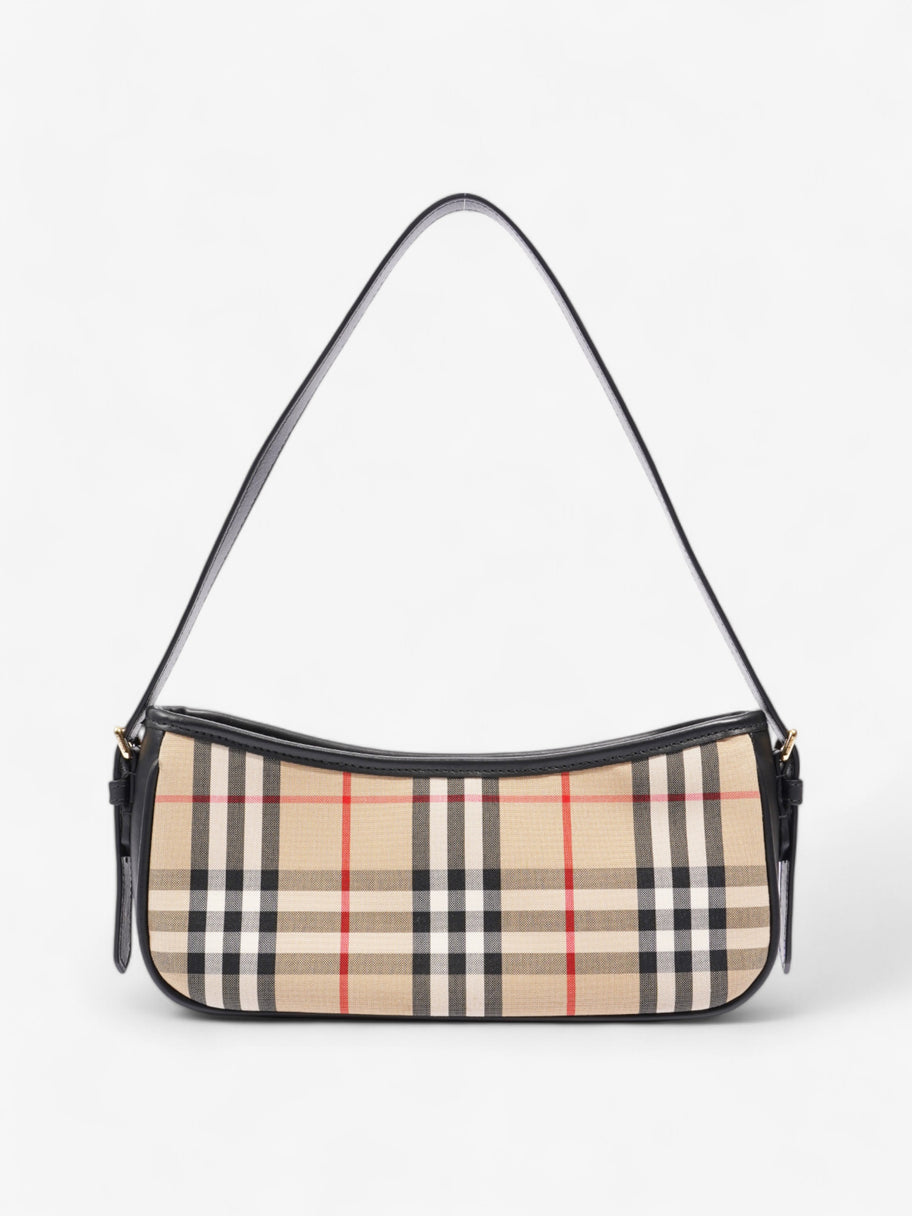 Burberry Shoulder Bag Check Coated Canvas Image 4