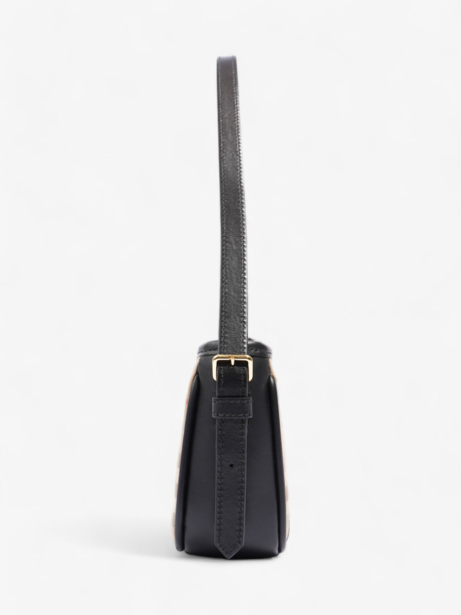 Burberry Shoulder Bag Check Coated Canvas Image 5