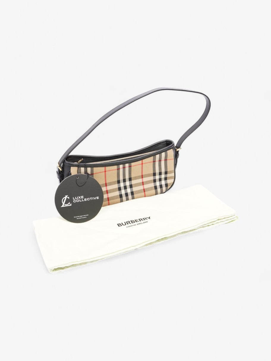 Burberry Shoulder Bag Check Coated Canvas Image 9