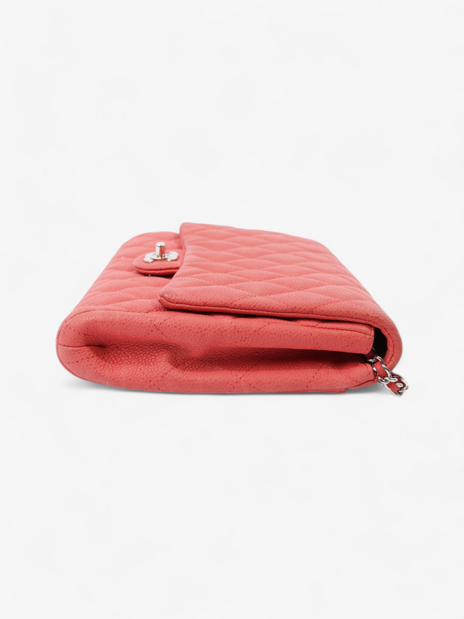 Chanel Envelope Clutch with Chain Coral Caviar Leather Image 3