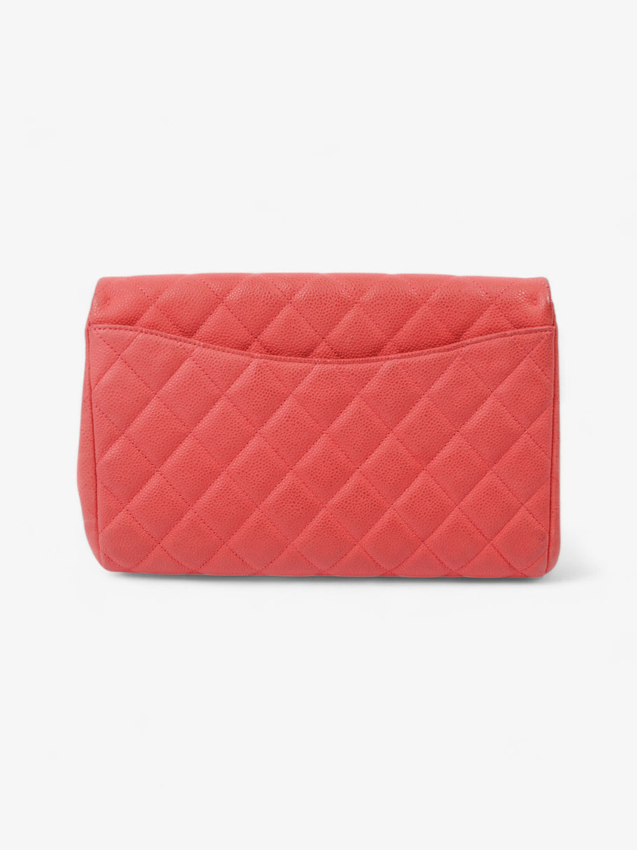 Chanel Envelope Clutch with Chain Coral Caviar Leather Luxe Collective