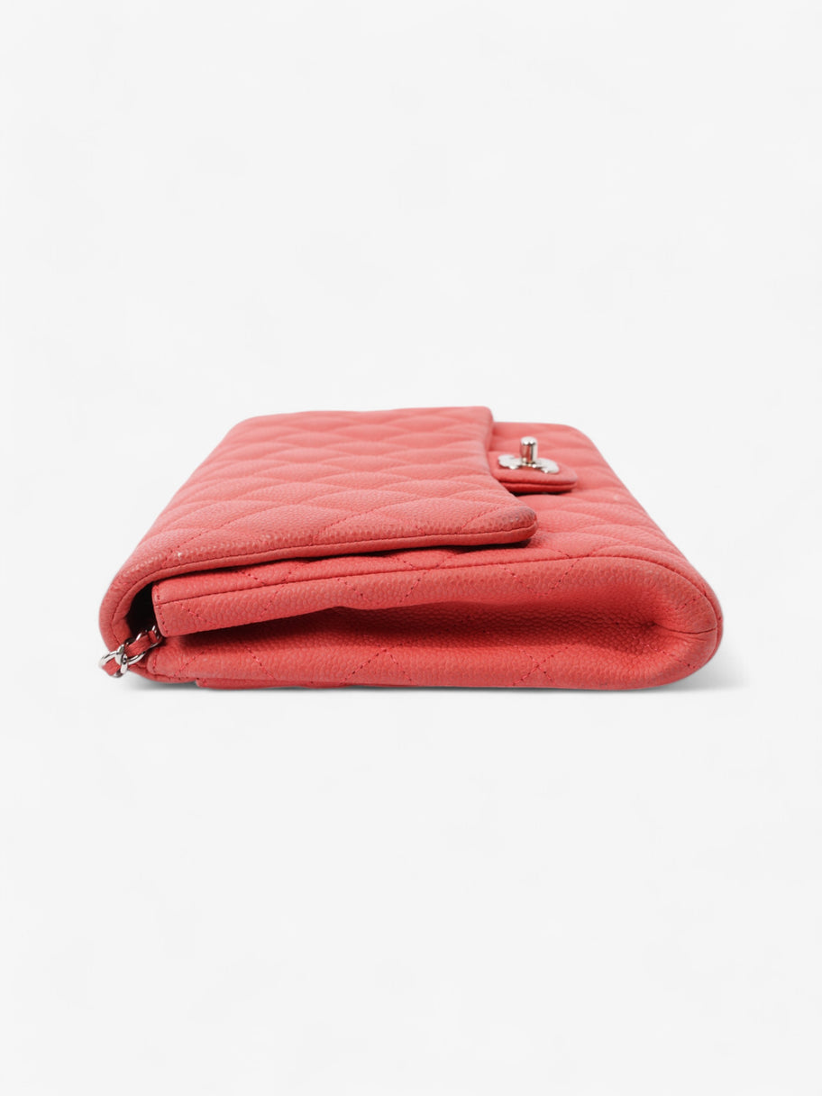 Chanel Envelope Clutch with Chain Coral Caviar Leather Image 5