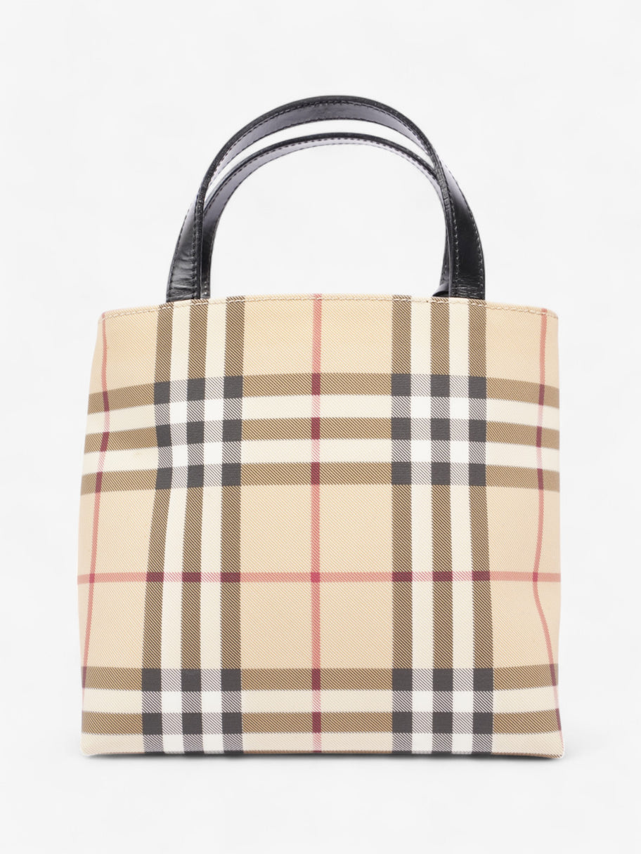 Burberry Check Handbag Nova Check / Black Canvas Image 13