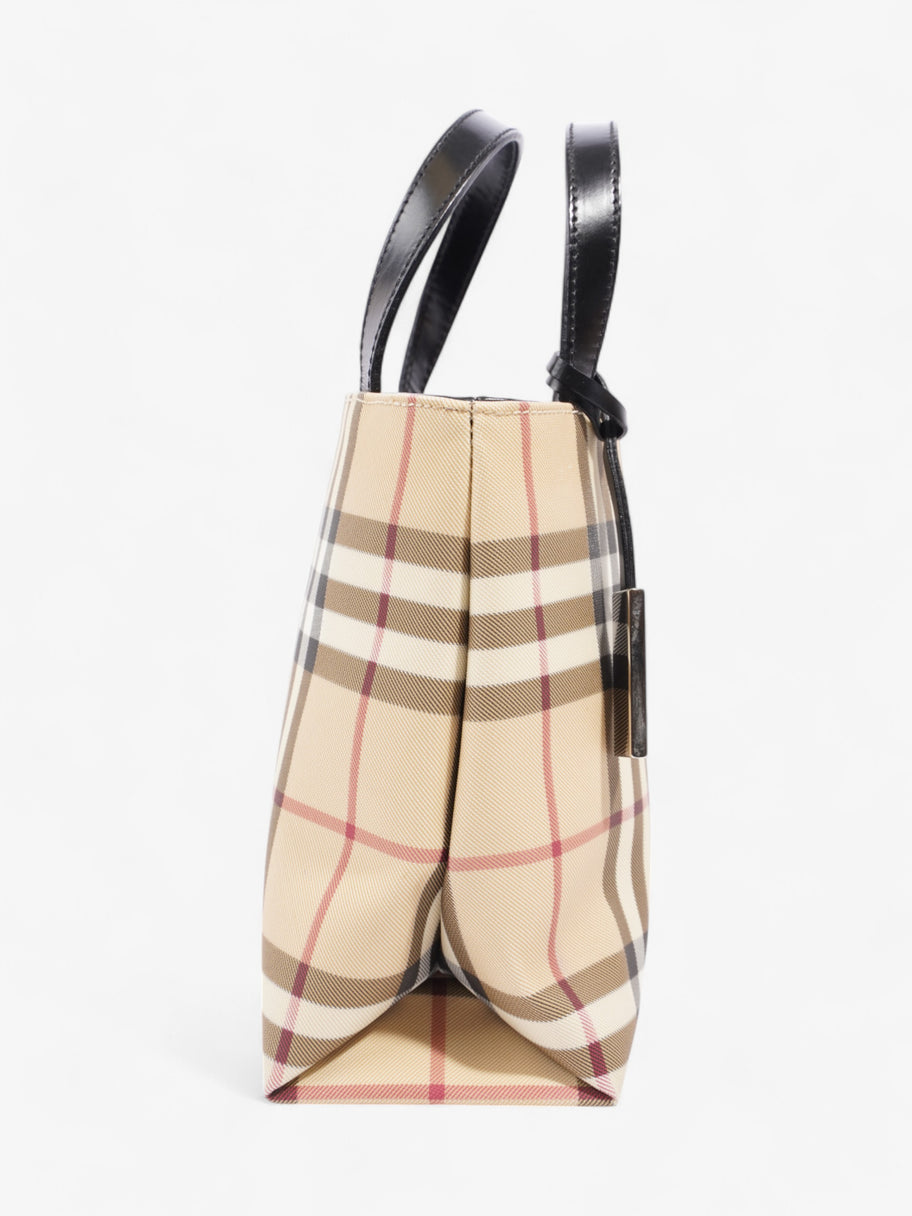 Burberry Check Handbag Nova Check / Black Canvas Image 14