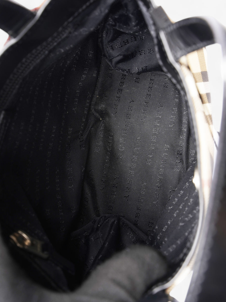 Burberry Check Handbag Nova Check / Black Canvas Image 8