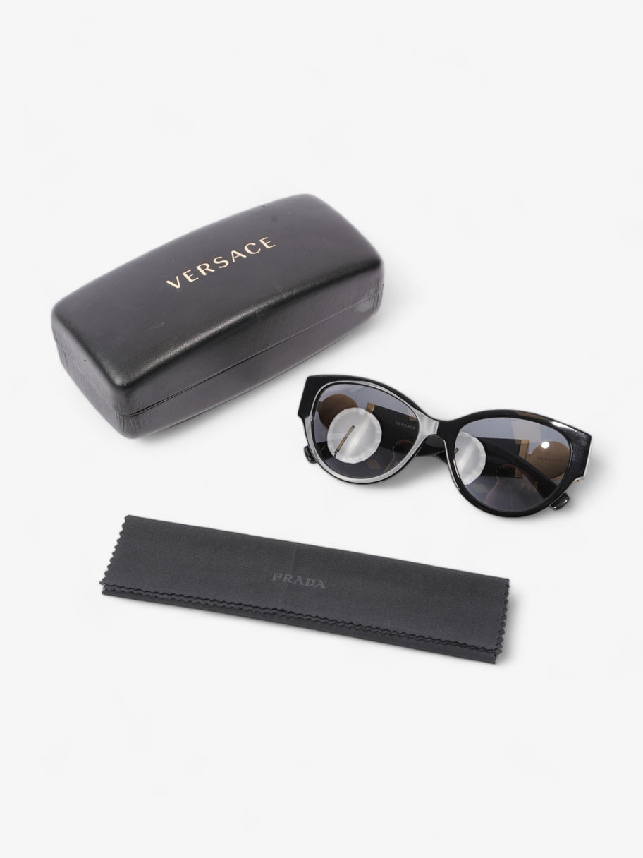 Medusa Detailed Sunglasses  Black Acetate 140mm Image 6