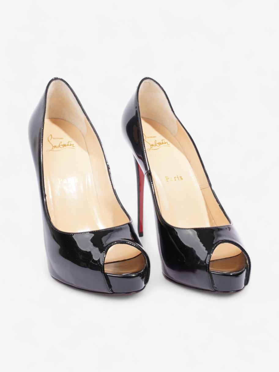 Christian Louboutin New Very Prive Heels 120 Black Patent Leather EU 39 UK 6 Image 2