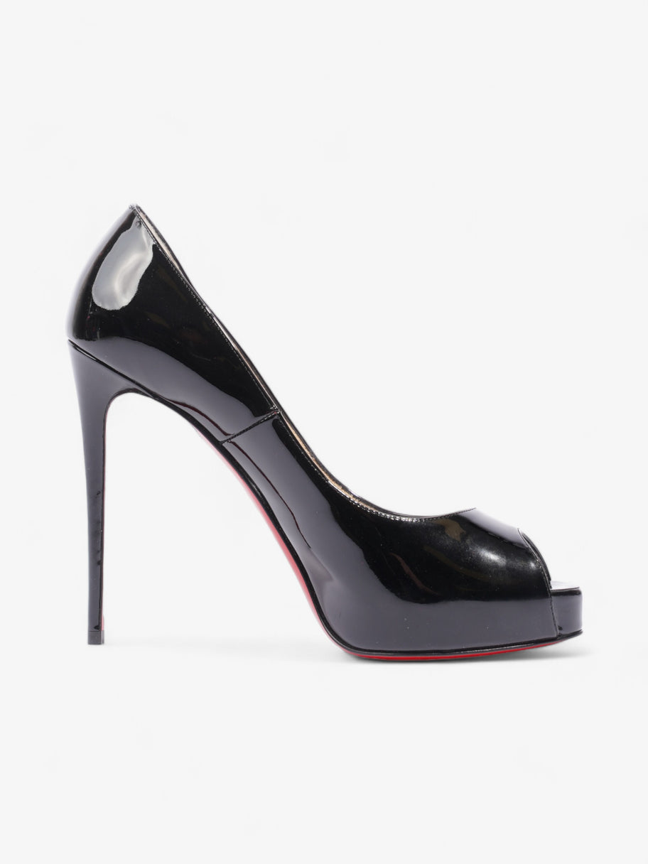 Christian Louboutin New Very Prive Heels 120 Black Patent Leather EU 39 UK 6 Image 4