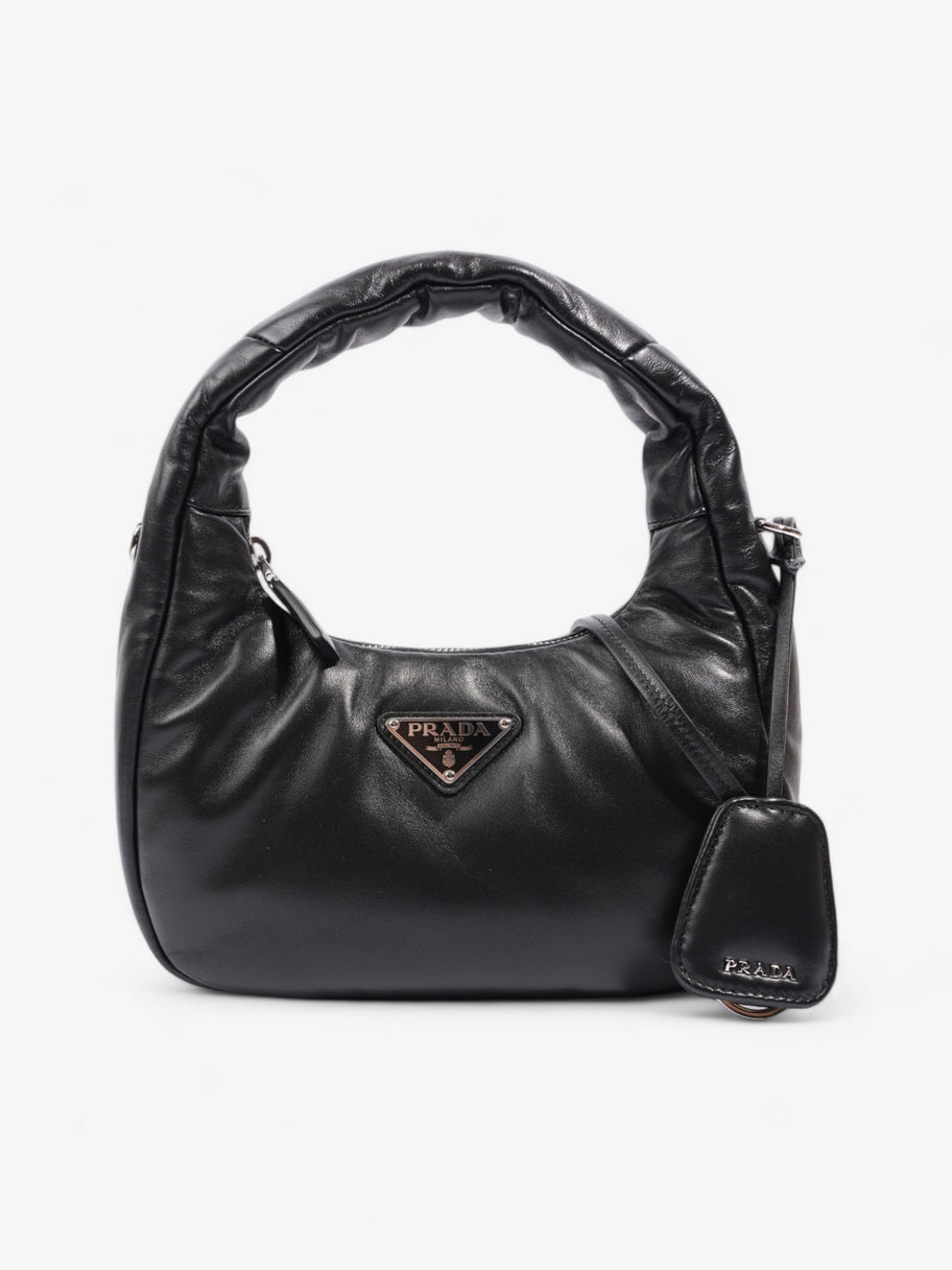 Prada Soft Padded Shoulder Bag Black Nappa Leather Image 1