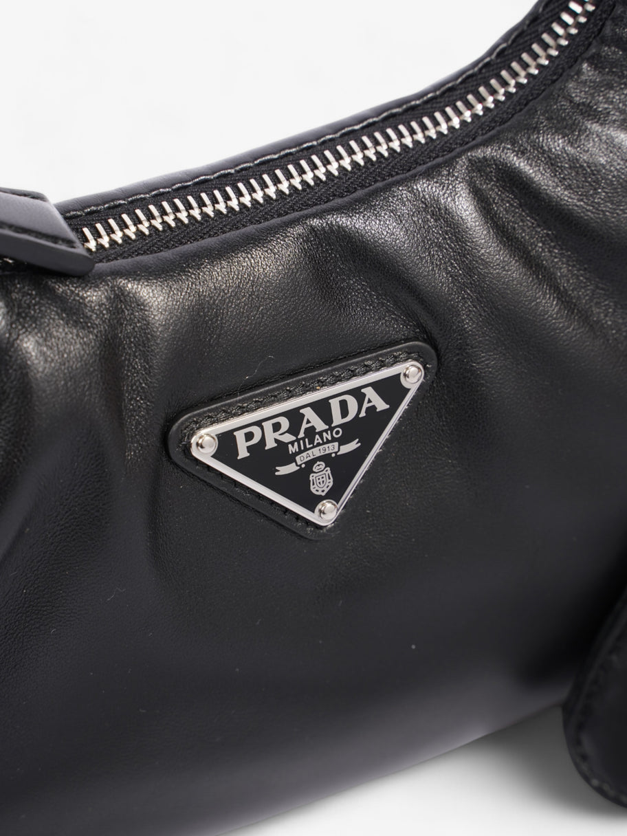 Prada black leather bag best sale