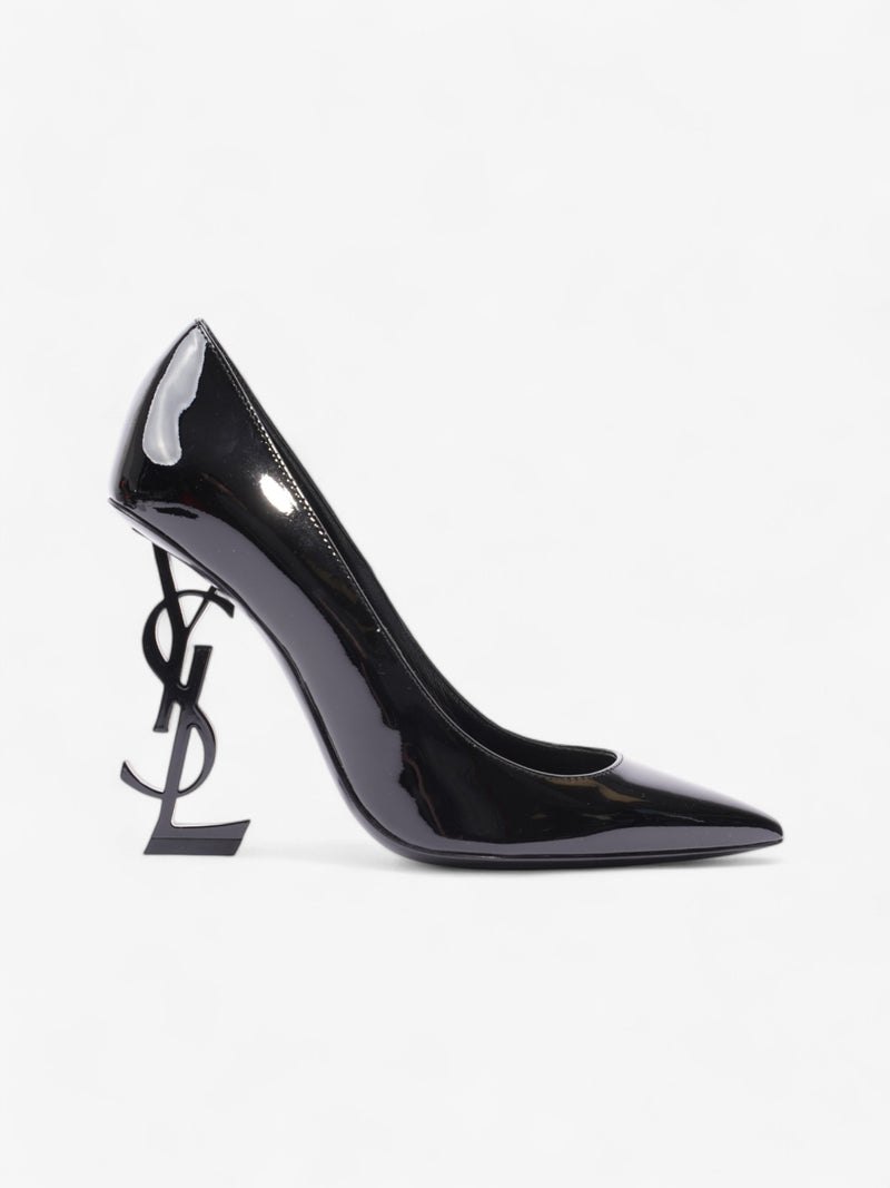  Saint Laurent Opyum Heels 110 Black Patent Leather EU 37 UK 4