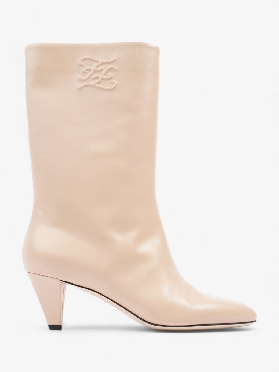 Fendi FF Caligula BooTS 60 Nude Leather EU 39 UK 6 Image 1