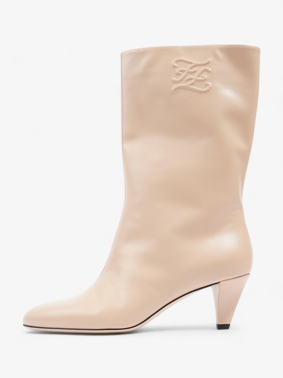 Fendi FF Caligula BooTS 60 Nude Leather EU 39 UK 6 Image 5